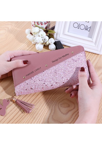Cüzdan Uzun Bayan Fermuarlı Cüzdan Kadın Çok Yönlü Kart Tutucu El (Yurt Dışından) fiyatları