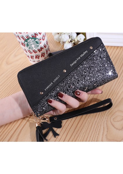 Cüzdan Uzun Bayan Fermuarlı Cüzdan Kadın Çok Yönlü Kart Tutucu El (Yurt Dışından) indirimleri