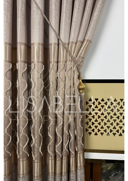 Sienna Elegance Pano Fon – 1/3 Sık Pile (Tek Kanat)