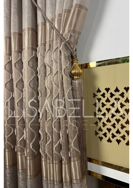 Sienna Elegance Pano Fon – 1/3 Sık Pile (Tek Kanat)