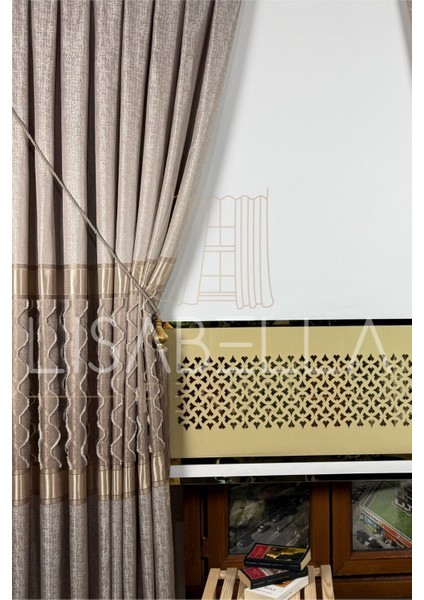 Sienna Elegance Pano Fon – 1/3 Sık Pile (Tek Kanat)