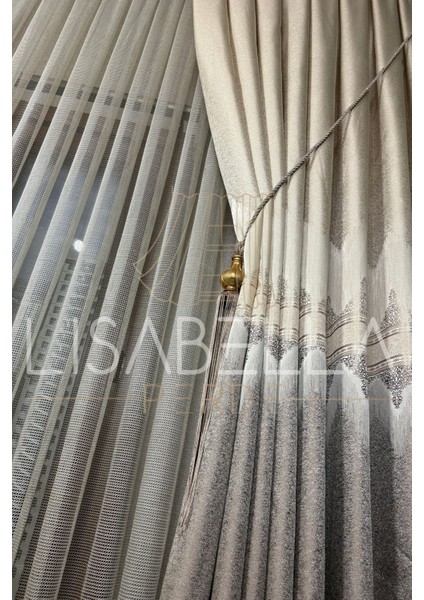 Doğal Doku Pano Fon Perde – 1/2.5 Yoğun Pile (Tek Kanat)