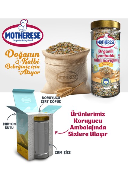 Organik Çorbalık Tahıl Karışımı 400gr - Organik Bebek Çorbalık Tahıl Karışımı 400gr