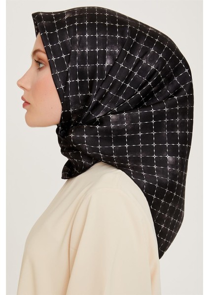 Soyut Desenli Twill Saf İpek Eşarp 9259D 01 03 modelleri