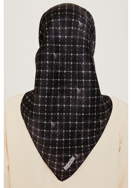 Soyut Desenli Twill Saf İpek Eşarp 9259D 01 03 fırsatları