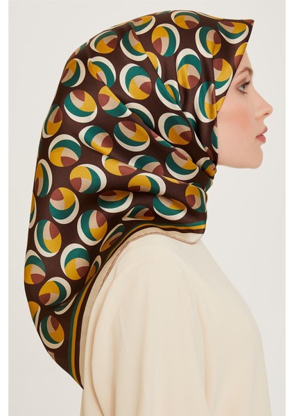 Geometrik Desenli Twill Saf İpek Eşarp 9219D 31 fiyatları