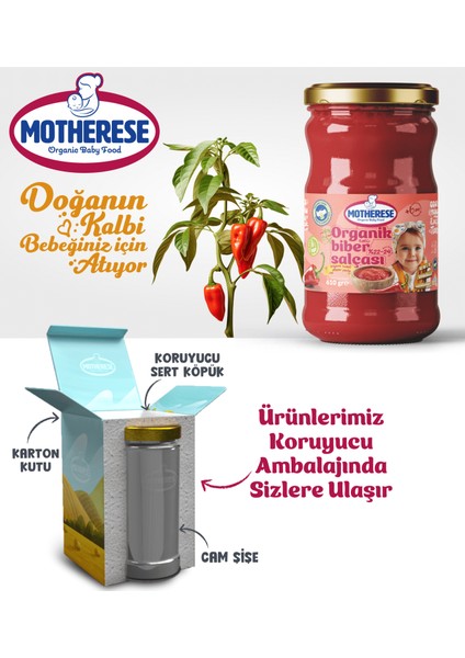 Motheres Tatlı Biber Salçası 620gr