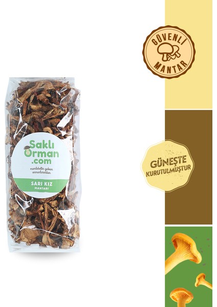 Doğal Kurutulmuş Sarıkız Mantarı 100 gr
