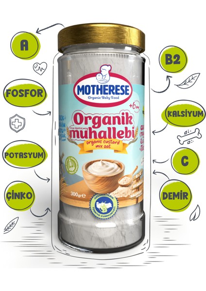 Organik Bebek Muhallebi Karışımı 330gr - Organik Muhallebi Karışımı 330 gr fiyatları