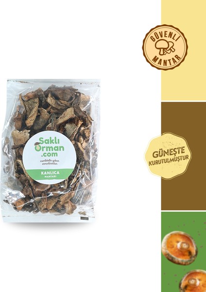 Doğal Kurutulmuş Kanlıca Mantarı 100 gr
