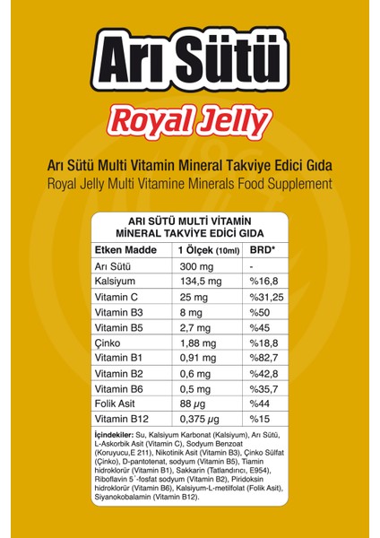 Arı Sütü 100 ML Oral Liquid
