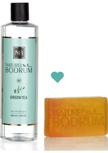 Green Tea Kolonyası 400 ml - Mango Kişniş Gliserinli Doğal Sabun 100 gr