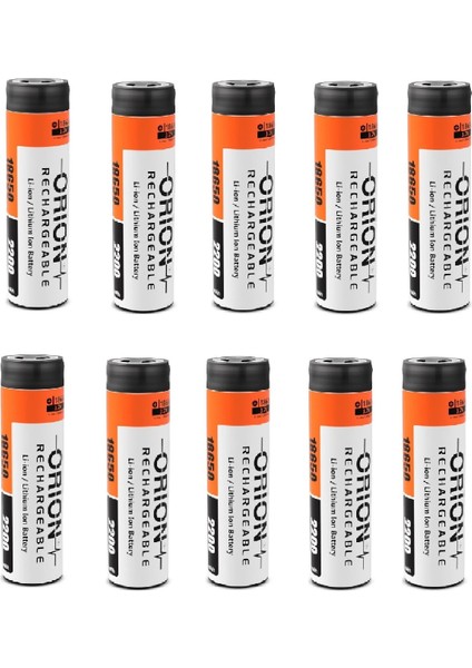 10 Adet Orion 2200 Mah Li-Ion Şarjlı Pil