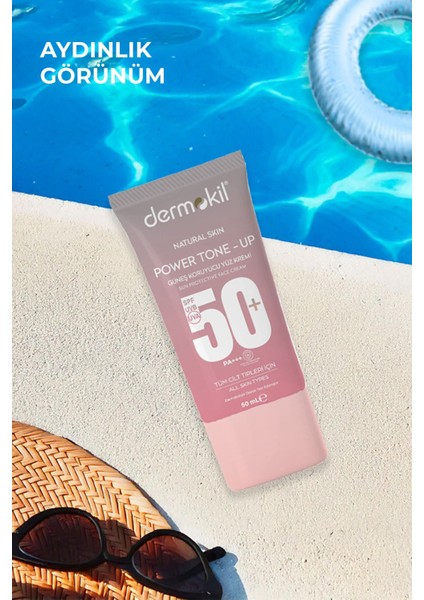Power Tone-Up Güneş Koruyucu Yüz Kremi 50+Spf