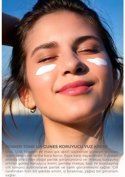 Power Tone-Up Güneş Koruyucu Yüz Kremi 50+Spf