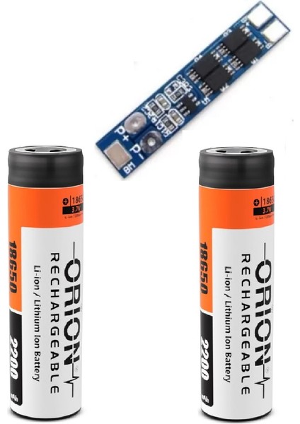 2 Adet Orion Li-Ion Pil ve 2s 8A Bms.