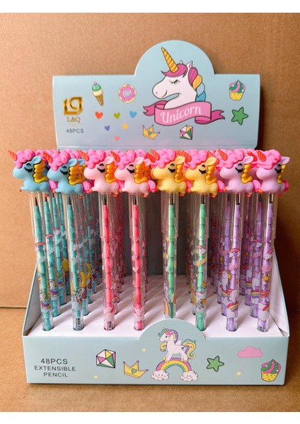 Yumurtlayan Kurşun Kalem - 1 Adet - Unicorn2 Figürlü