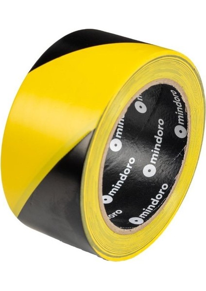 Pvc Yapışkanlı Sarı/Siyah Yer İşaretleme Bandı 50 mm X33 m