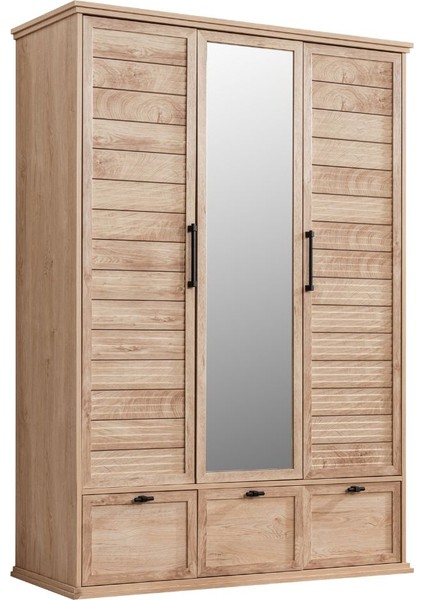 Polo Genç Odası - 3 Kapaklı Dolap, Karyola, Komodin