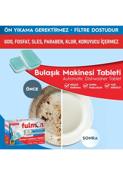 30'lu Bulaşık Makinesi Tableti Hepsi Bir Arada