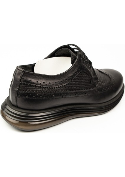 4033 Bağcıklı Siyah Deri Erkek Klasik Ayakkabı fırsatları