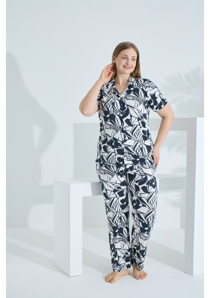 Bambu Kısa Kollu Yazlık Kadın Pijama Takımı 73373 indirimleri