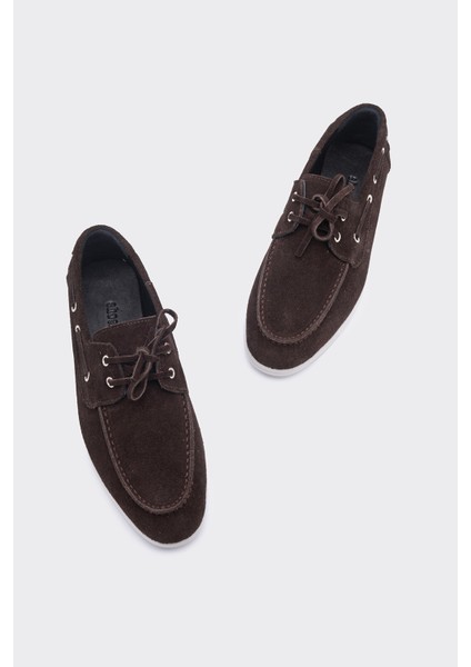 Baller Kahverengi Süet Deri Kadın Loafer fırsatları