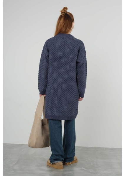 Örümcek Örgülü Kazak Uzun Kot Mavi fırsatları