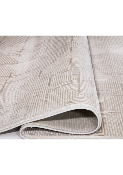 Safir 4019 Bej Uzun Ömürlü Yumuşak Polyester Halı