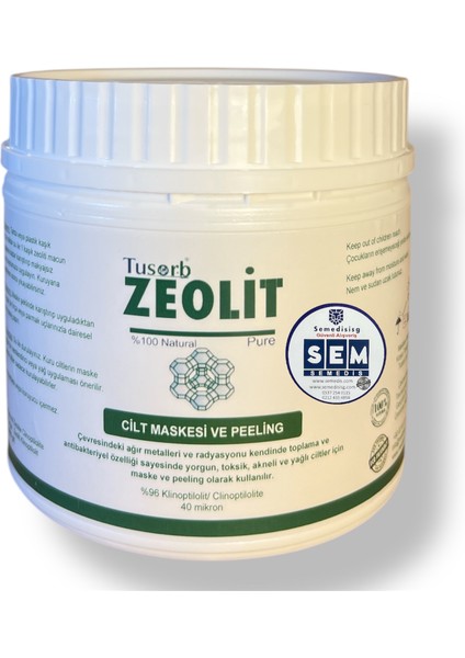 Zeolit Cilt Maskesi ve Peeling 400GR