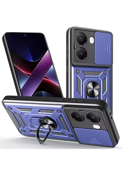 Poco X7 Pro Zırh Kamera Koruması Cep Telefonu Kılıfı (Yurt Dışından)