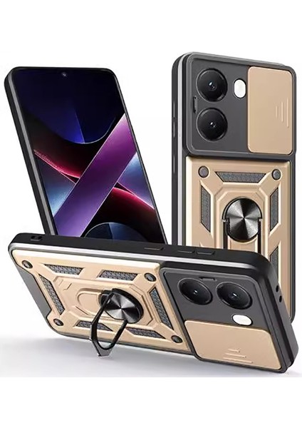 Poco X7 Pro Zırh Kamera Koruması Cep Telefonu Kılıfı (Yurt Dışından)