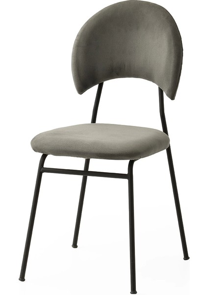 Sna Metal Ayaklı Kumaş Salon Balkon ve Mutfak Sandalyesi 6 Adet