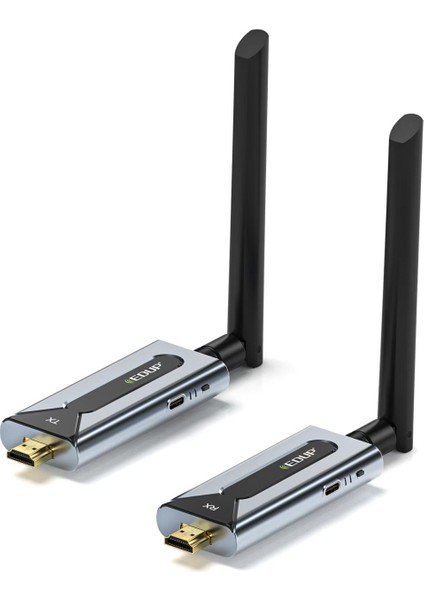 Edup Kablosuz HDMI Sistemi 5.8g 500 Feet Menzil Kesintisiz Akış EH-WD9910