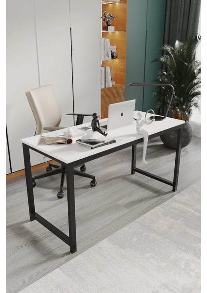 Beyaz Çalışma Masası 60*140 Bilgisayar Masası Çok Amaçlı Masa Ofis Masası