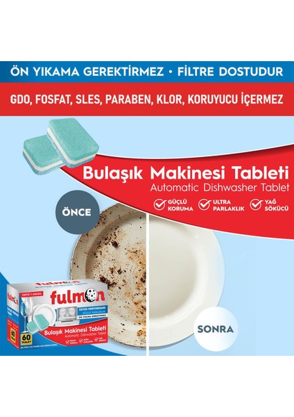 60'lı Bulaşık Makinesi Tableti Hepsi Bir Arada