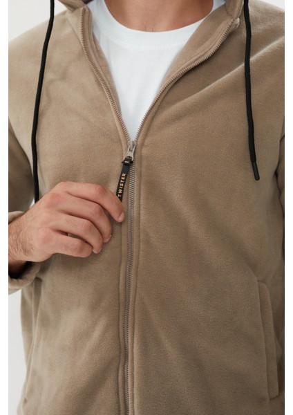 Esw 2780 Kapşonlu Fermuarlı Tüylenmez Polar Sweat Ceket modelleri