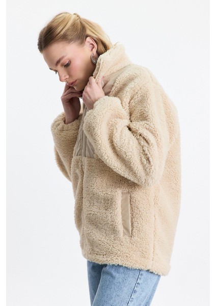 18887 Nakış Detay Cepli Welsoft Hırka Taş modelleri