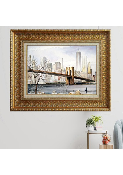 Özel Seri Altın Varaklı Tablo A89