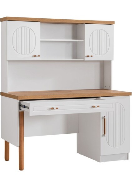 Vita Bohem Genç Odası - 4 Kapaklı Dolap, Karyola, komodin, Çalışma Masası, şifonyer, Kitaplık