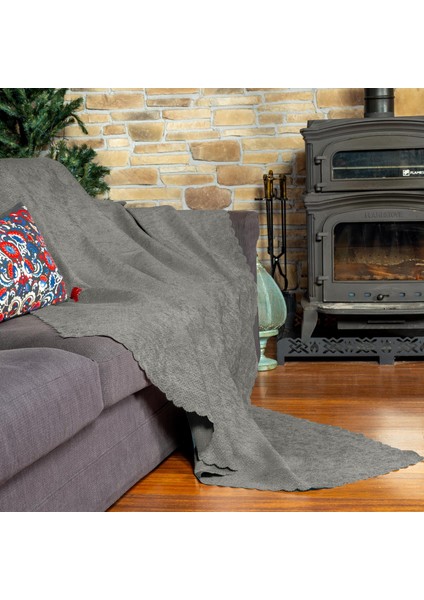 Zenit Koltuk Örtüsü 175x300 LARGE Dekoratif Jakarlı Şönil | Kanepe Örtüsü | Kaymaz , Gümüş fiyatları