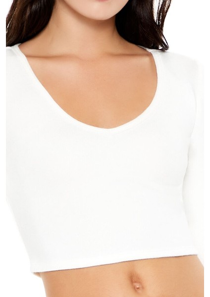 Dikişsiz V Yaka Tişört indirimleri