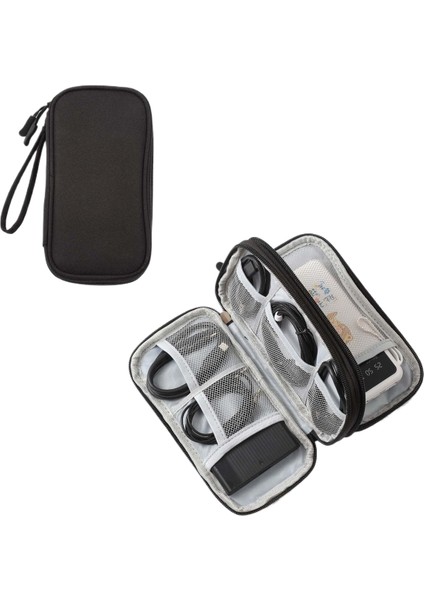 Veri Kablosu Saklama Çantası Şarj Cihazı Mobil Güç Şarj Kablosu Çantası Kılıfı Dijital Düzenleyici Kulaklık Çantası (Yurt Dışından)