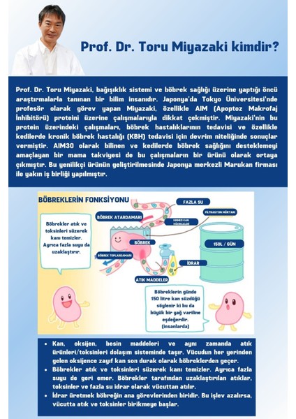AIM30 Kedilerin Böbrek Sağlığının Korunmasına Katkıda Bulunan Toz Gıda Takviyesi