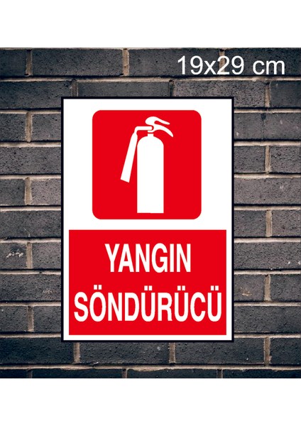 Yangın Söndürücü Yazılı Metal Uyarı Levhası fiyatları