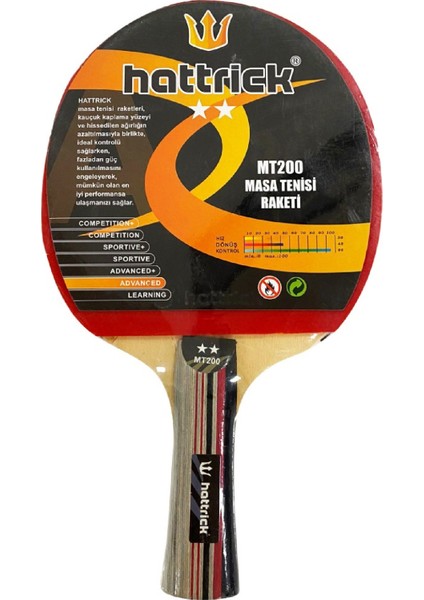 MT-200 2 Yıldız Masa Tenisi Raketi