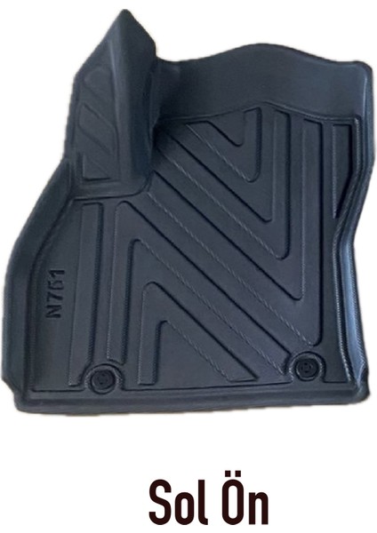 Newdeco Fiat Fiorino Panelvan 2007-2019 Sonrasi Için 5,5d Carbon Style Havuzlu Paspas - Tpe Malzeme