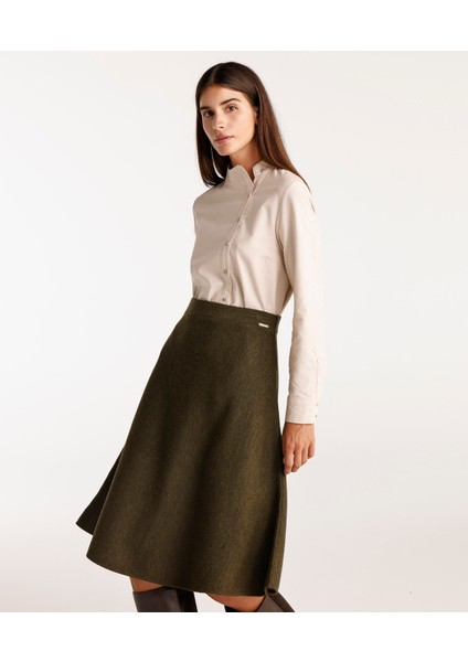 A Kesim Dizaltı Triko Etek modelleri