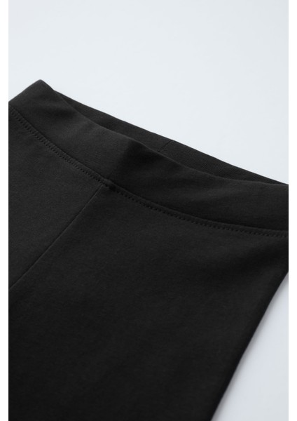 Siyah Kız Çocuk Lastikli Bel Kışlık Tayt modelleri