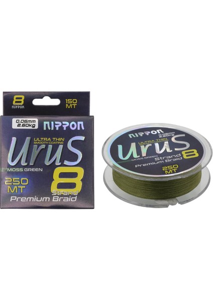 Urus 8X Braid 250 MT Moss Green Misina